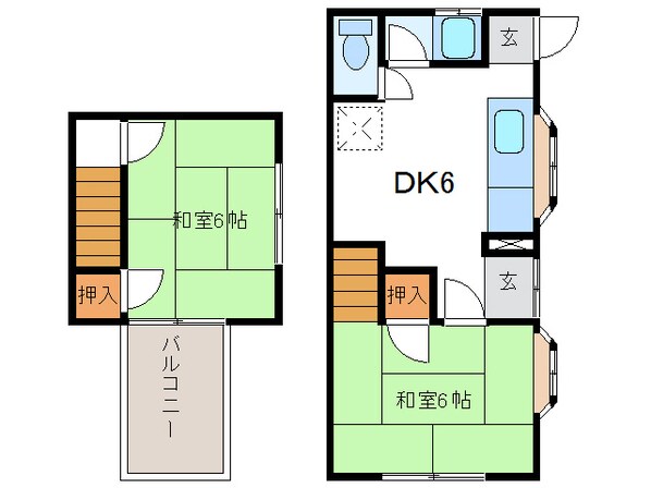 岩崎村山様貸家の物件間取画像